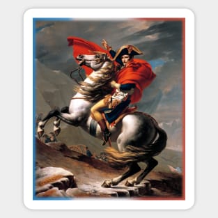 Napoleon Crossing the Alps by JL David Sticker